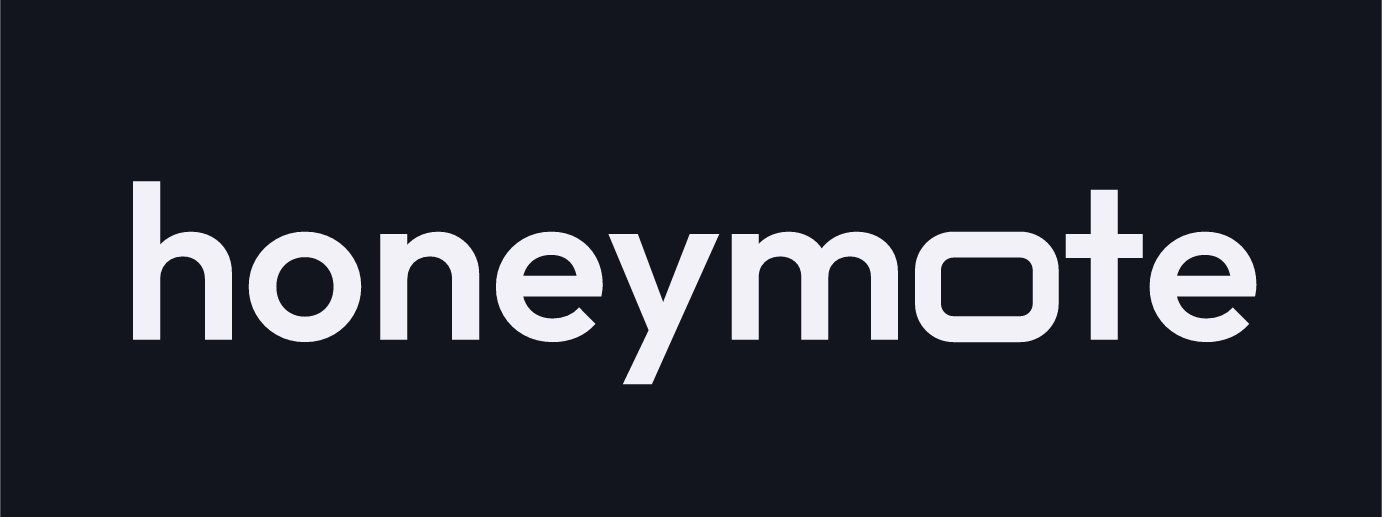 honeymote wordmark, dark