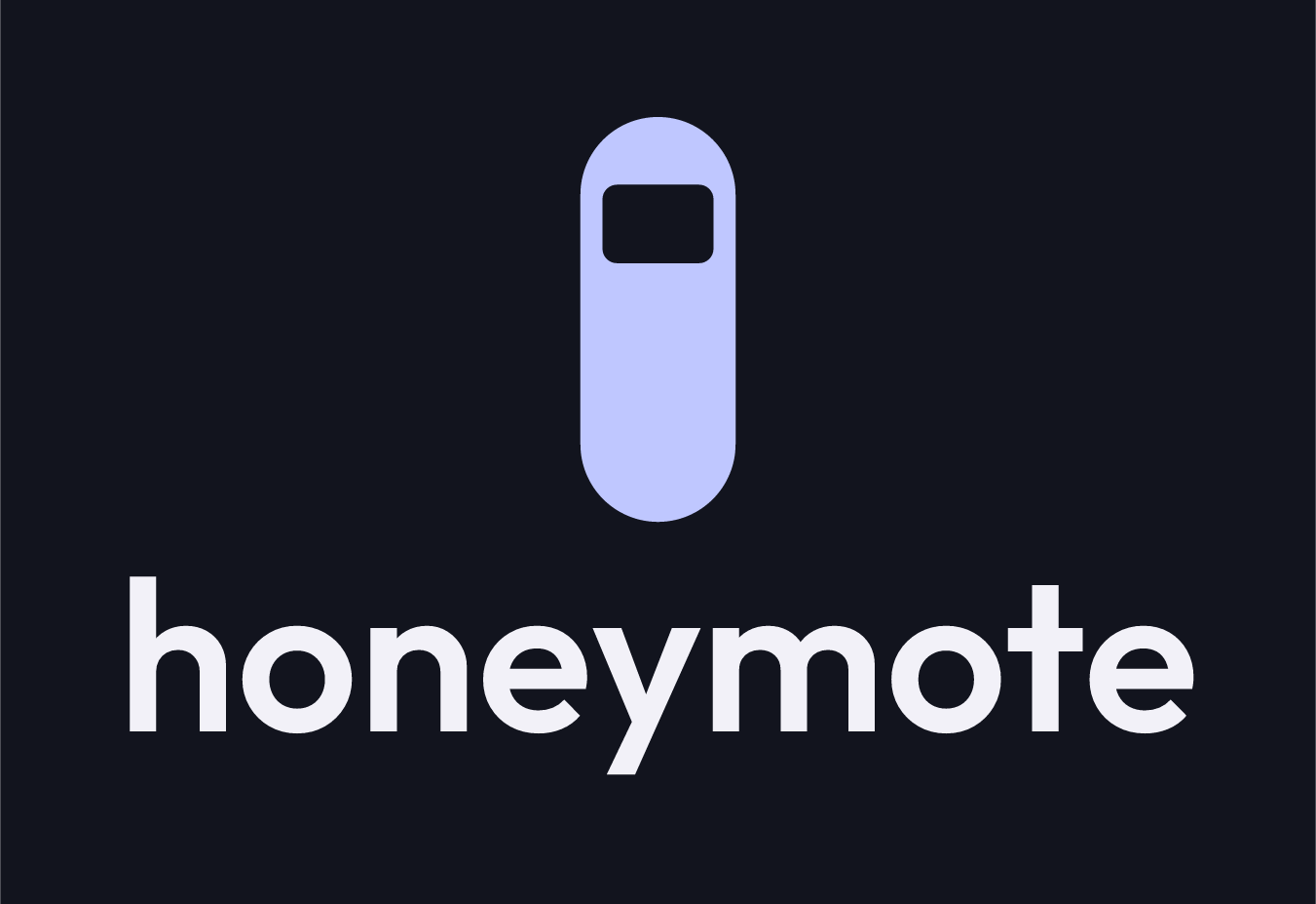 honeymote stacked lockup, dark