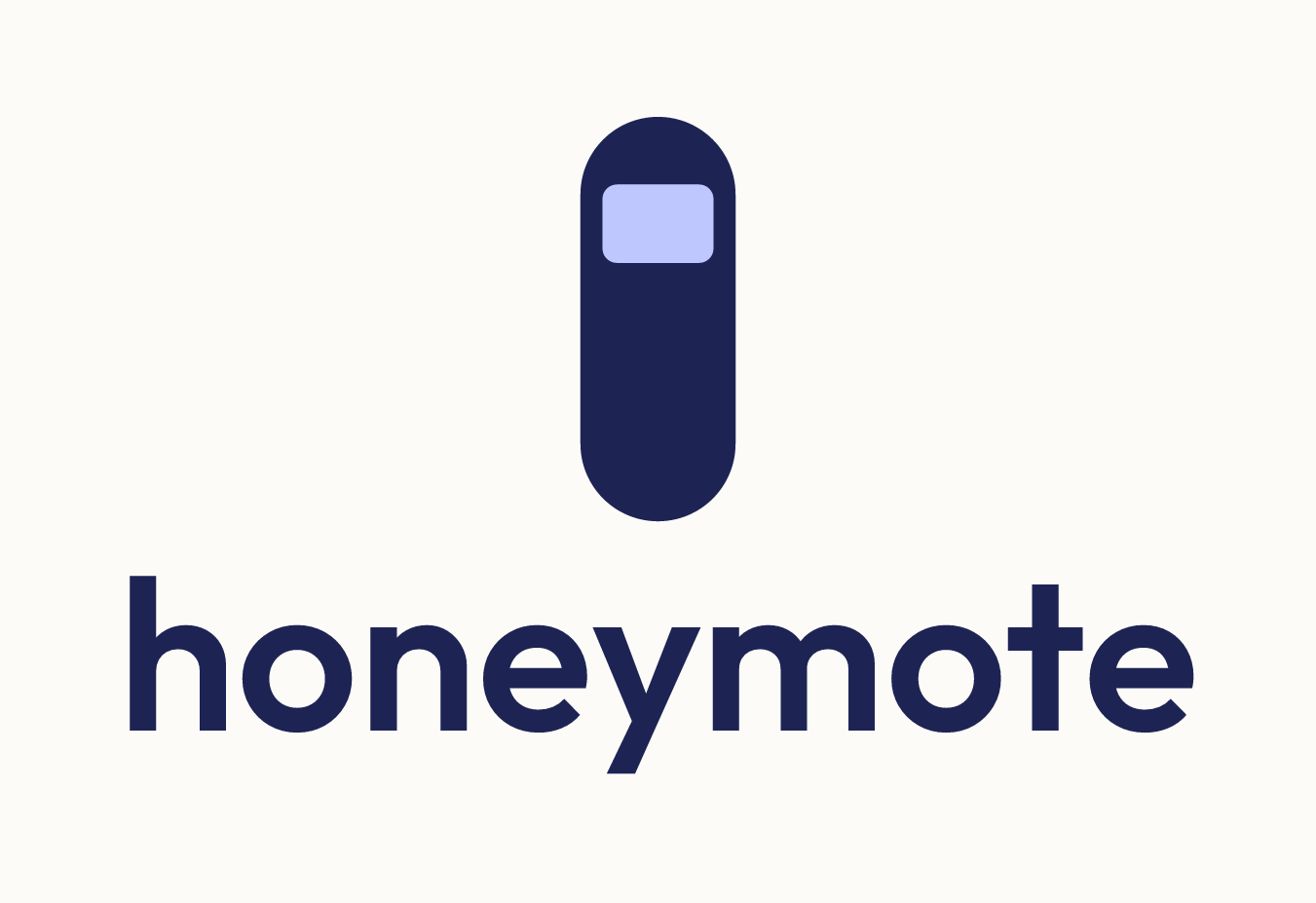 honeymote stacked lockup, light