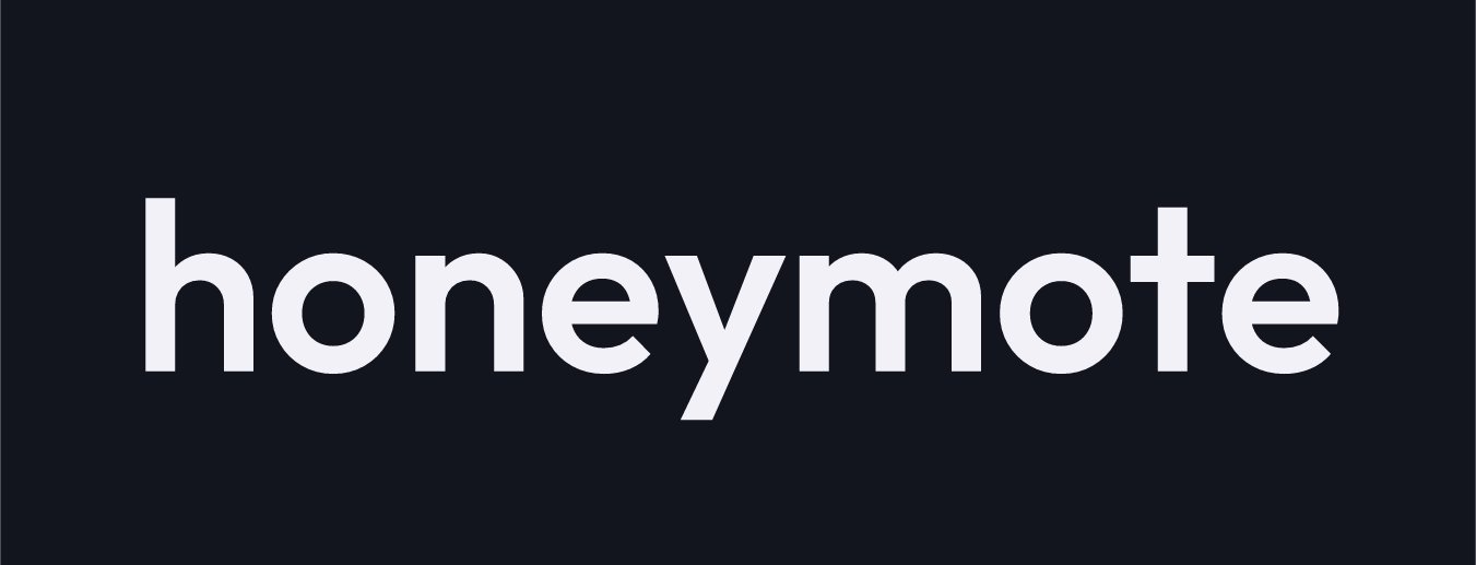 honeymote wordmark, dark