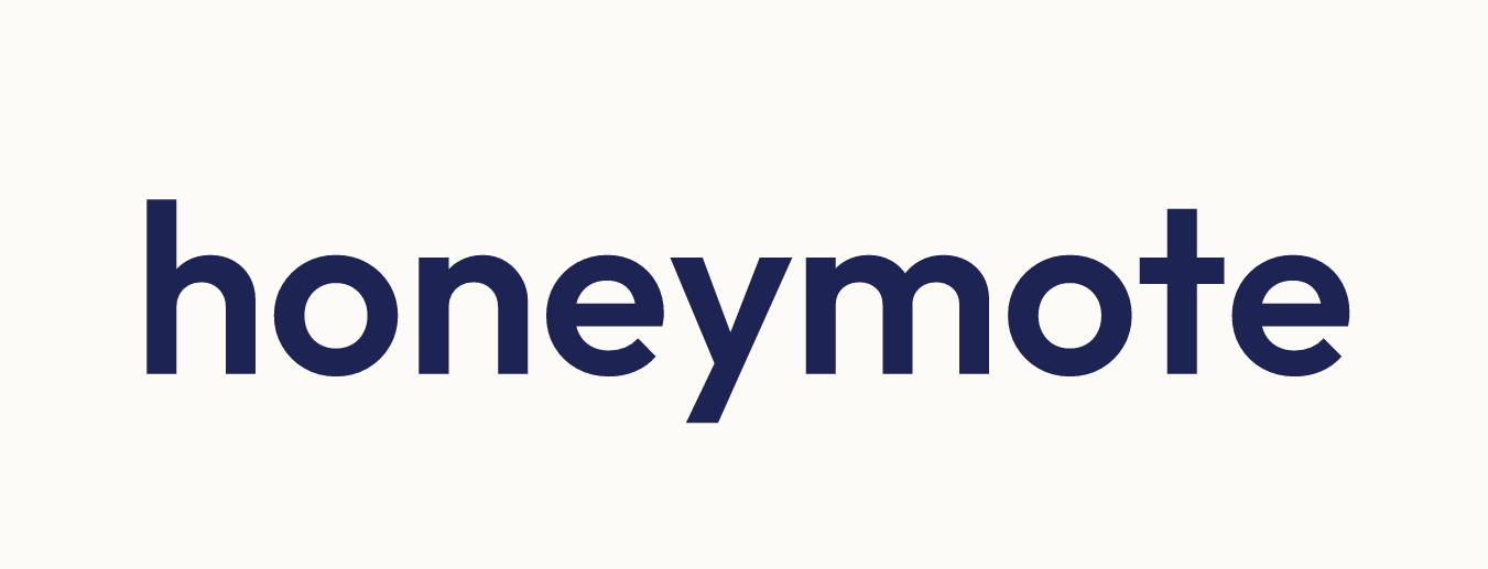 honeymote wordmark, light